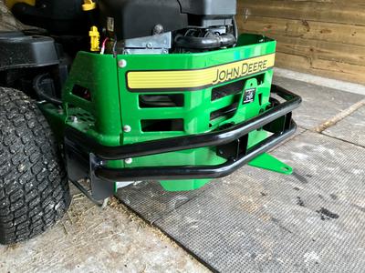 John deere z355e online hitch