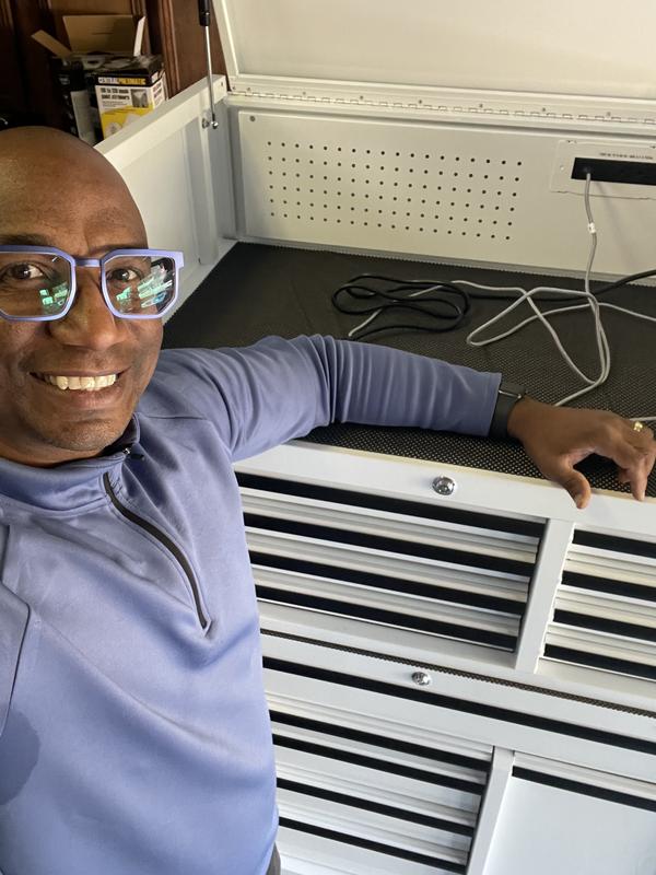 Viper Tool Storage 41-Inch 8-Drawer, Steel Top Chest, Sonic Gray