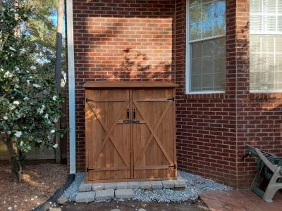 Leisure Season 5-ft x 3-ft Wood Storage Shed - Horizontal Refuse Storage  Shed, Cedar, Lean-to Style (55.0 Cu. Feet) in the Wood Storage Sheds  department at