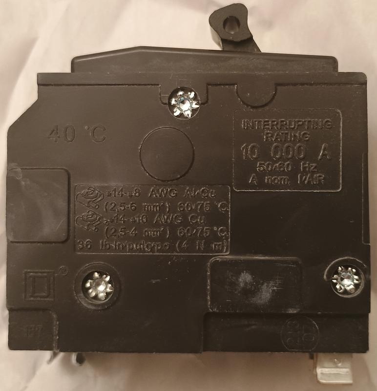 Square D QO 40-amp 2-Pole Standard Trip Circuit Breaker QO240CP at