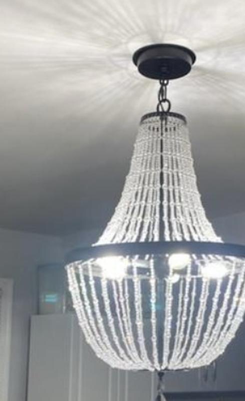 allen + roth Emilia 5-Light Matte Black Modern/Contemporary Chandelier ...