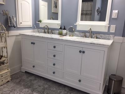 Lucy 72 Double Bathroom Vanity Set with Vessel Sinks - White  Beautiful  bathroom furniture for every home - Wyndham Collection