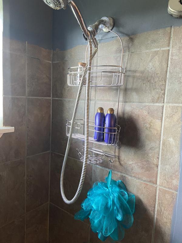 Zenith Stainless Steel Stainless Steel 3-Shelf Hanging Shower