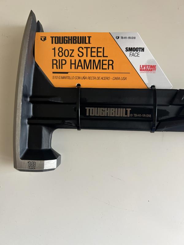 18 oz. Steel Rip Hammer - Smooth Face — TOUGHBUILT