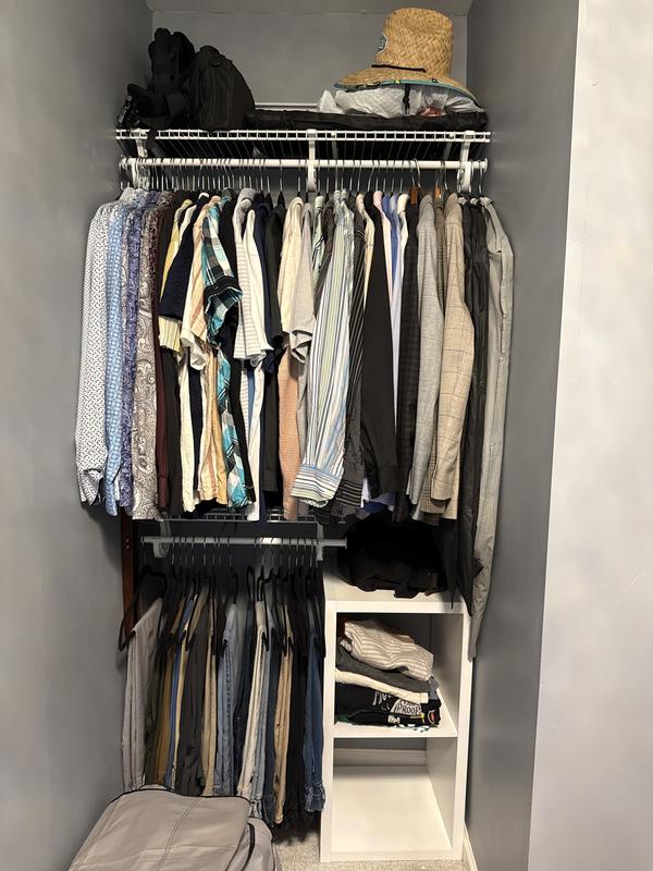 ClosetMaid ShelfTrack 5-ft to 8-ft x 13-in Satin Chrome Wire