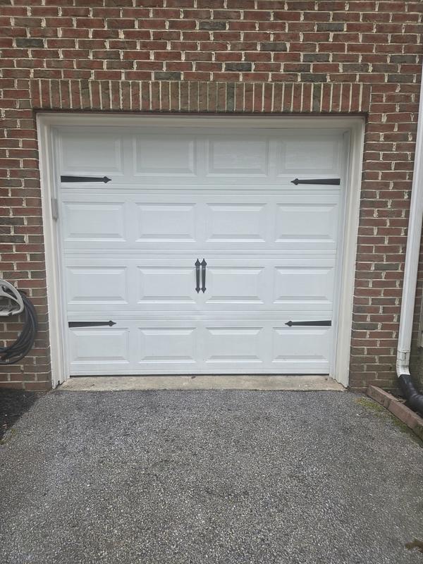 Cre8tive Hardware Garage Door Classic Spade Black Plastic