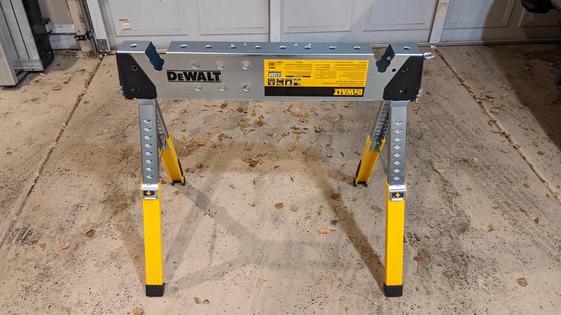 DEWALT Welding 36 in W x 33 in H Adjustable Steel Saw Horse 1100 lb Capacity 92799 at Lowes