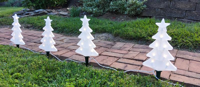 GE 4-ct Staybright LED White Tree Pathway Markers 72613LO at