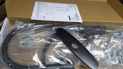 allen + roth Talbert Oil rubbed bronze Single Handle Deck-mount Pull ...