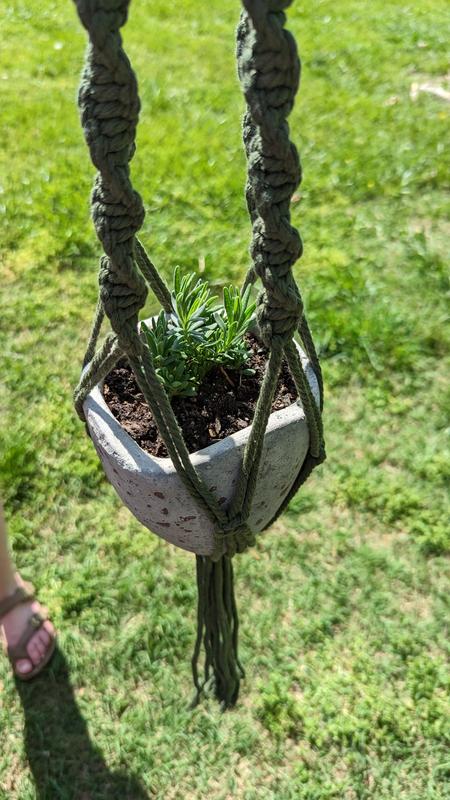 KIT Macramé Beaded Plant Hanger, DIY Macrame Plant Hanger, Plant Hanger  Pattern, Hanging Plant Kit, Macrame Plant Hanger Materials 