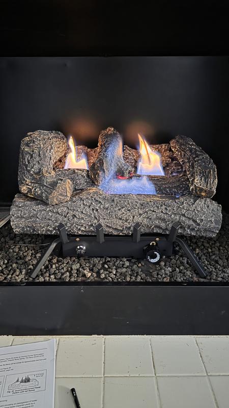 Master Forge 24-in 33000-BTU Dual Fuel Dual-Burner Vent-free Gas