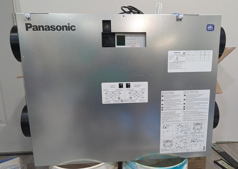 Panasonic BalancedHome 1-Sone 120-CFM Silver Energy Recovery
