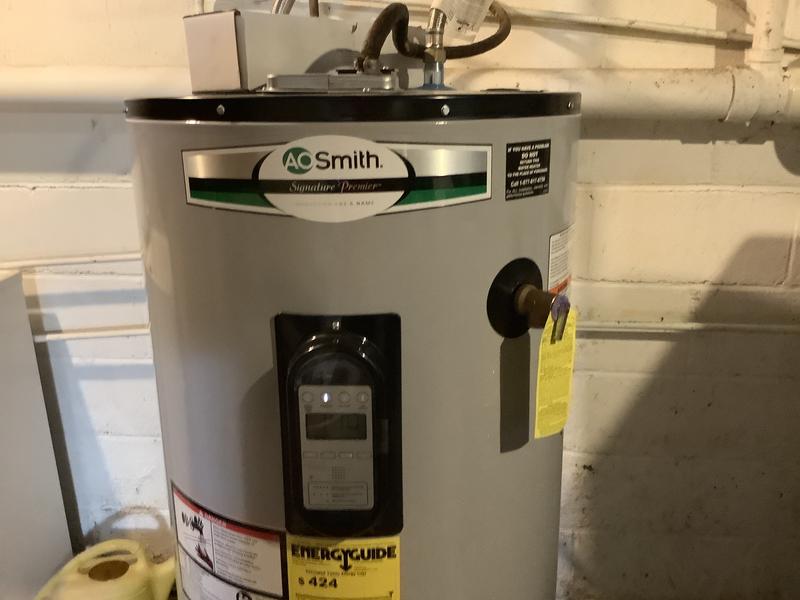 A.O. Smith Signature Premier 50-Gallon Short 12-year Limited Warranty  5500-Watt Double Element Smart Electric Water Heater at Lowes.com