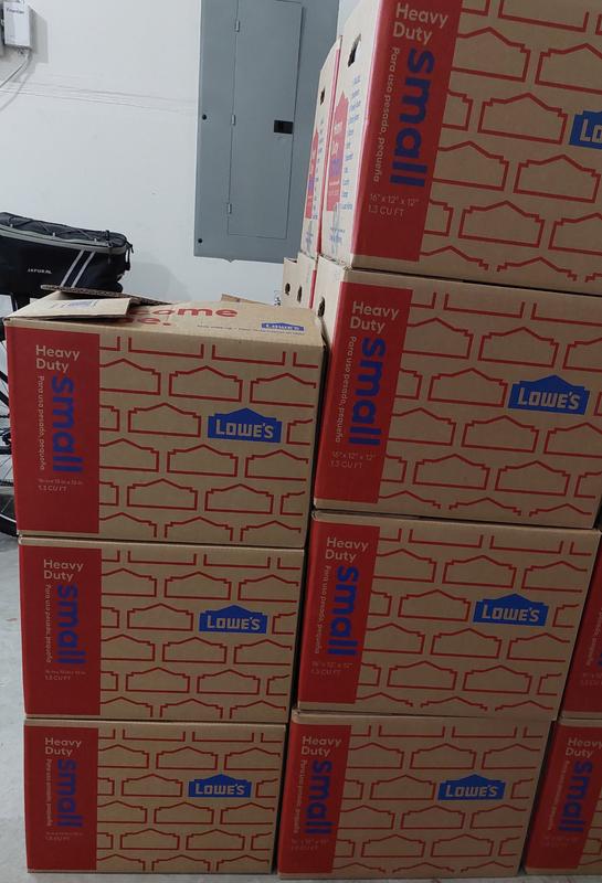 Shop Lowe's 16-in W x 12-in H x 12-in D Small Heavy Duty Moving Box ...