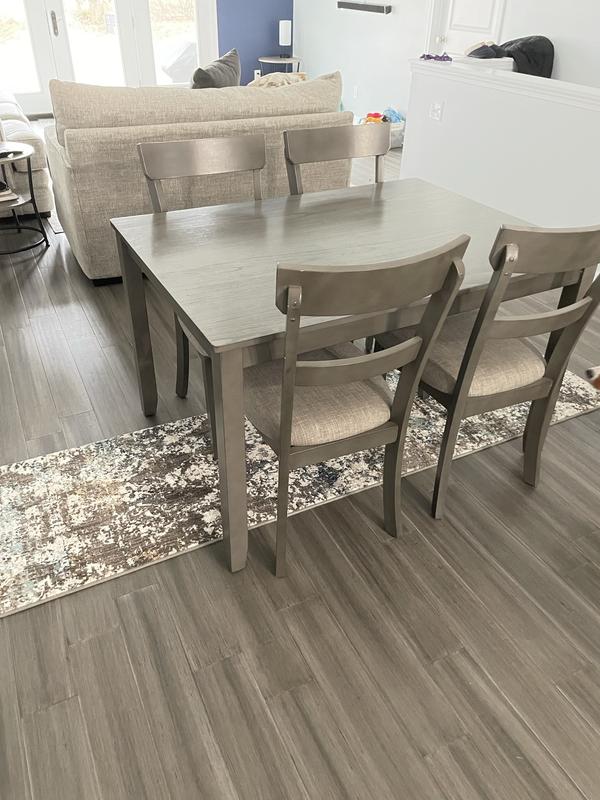 allen + roth with STAINMASTER Damask Abstract 2 X 8 (ft) Smokey Gray ...