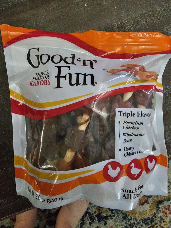 Good n Fun Triple Flavor Kabobs 18 Count Rawhide Chews for Dog Chicken Flavor in the Pet Treats department at Lowes