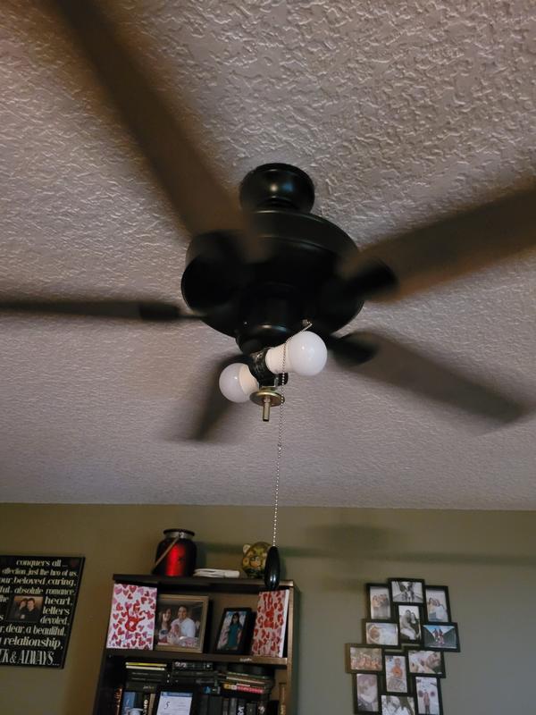 Progress Lighting AirPro Builder Fan 52-in Matte Black with Black ...