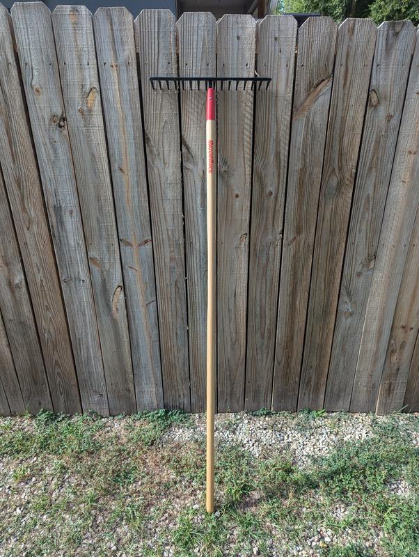Razor-Back 66-in L Wood-Handle Steel Garden Rake 63111 at Lowes.com
