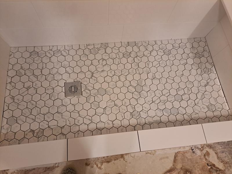 Regent Carrara 12-in x 12-in Matte Porcelain Hexagon Marble Look Floor and Wall Tile (0.93-sq. ft/ Piece)