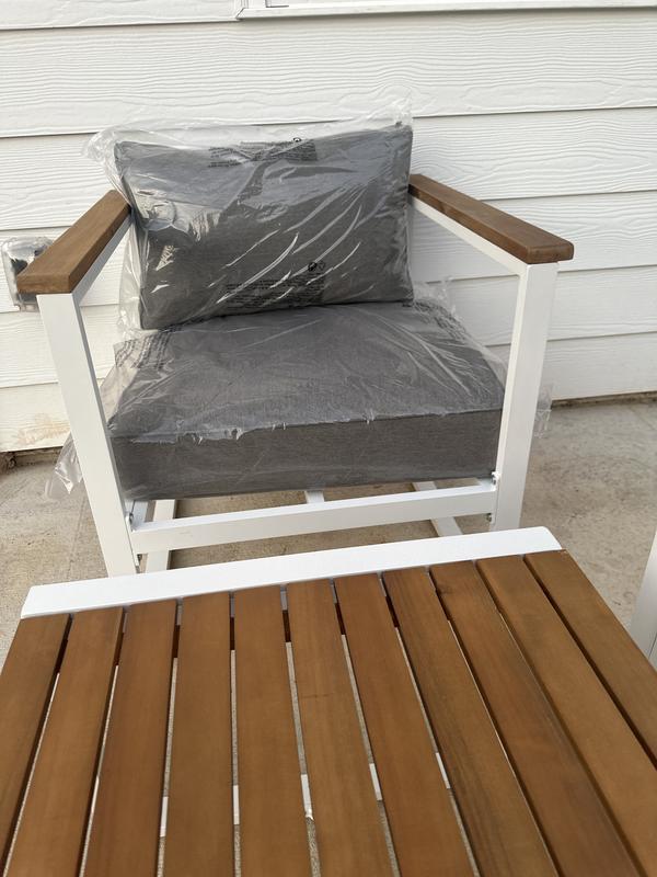 Origin 21 Rickywood 4-Piece Patio Conversation Set with Gray