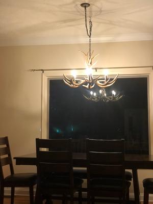 Litex Fallow Ridge 5-Light Bronze Rustic Antler Chandelier