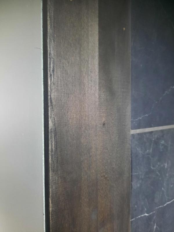 Ornamental Mouldings 7/16-in x 5-1/2-in x 4-ft Black Farmhouse Stained ...