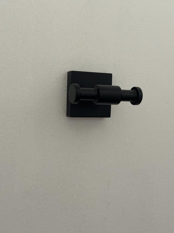 Black Porcelain & Brass Double Coat Hook - Collective Home Store