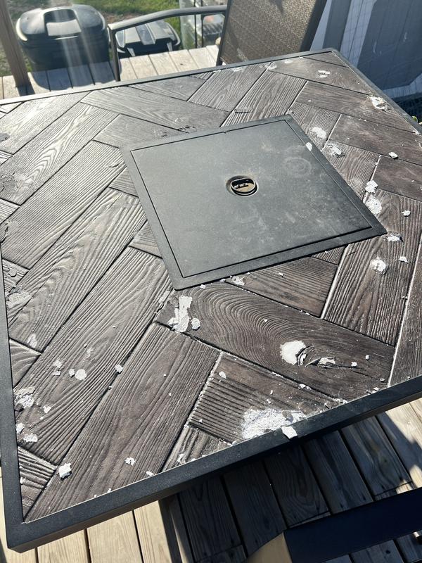 allen + roth Northvale 38-in W 40000-BTU Brown Steel Tabletop Propane ...
