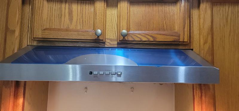 GE 30-in Convertible 310-CFM Stainless Steel Under Cabinet Range