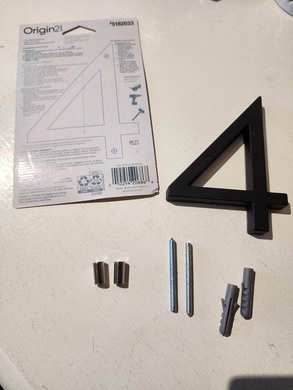 Origin 21 Urbana Park 4-in Black Number 8 33718PKBLG at Lowes.com