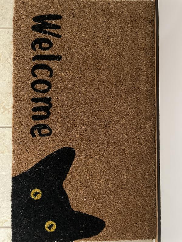 Calloway Mills Black Cat Welcome Door Mat 17 in. x 29 in., Multi