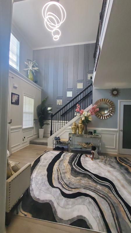 Origin 21 Endless Space 8 X 10 (ft) Onyx Indoor Geode Area Rug 670289 ...