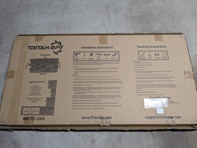 Tritan BP 1.75-in x 24.75-in x 48.75-in Moonlight Gray Raw Bevel Lap ...