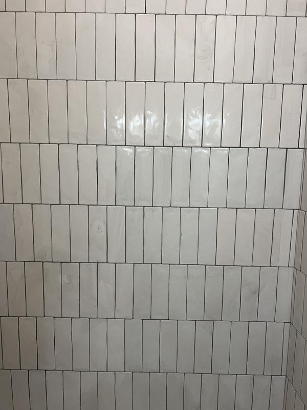 Boutique Ceramic Boutique Crafted Silver 2.5x8 2-1/2-in x 8-in Glazed Ceramic Subway Wall Tile