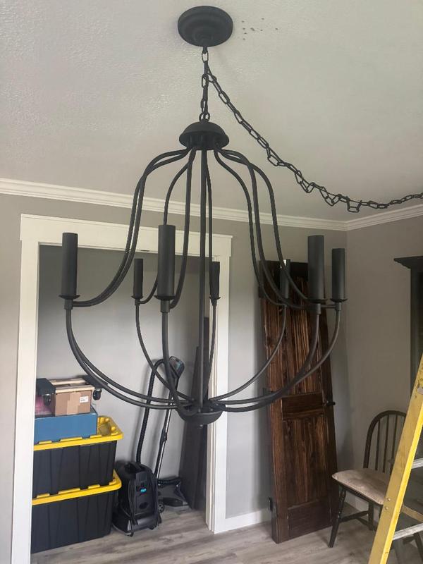 AloaDecor Lighting 8 -Light Polished Brass Metal Chandelier in the ...