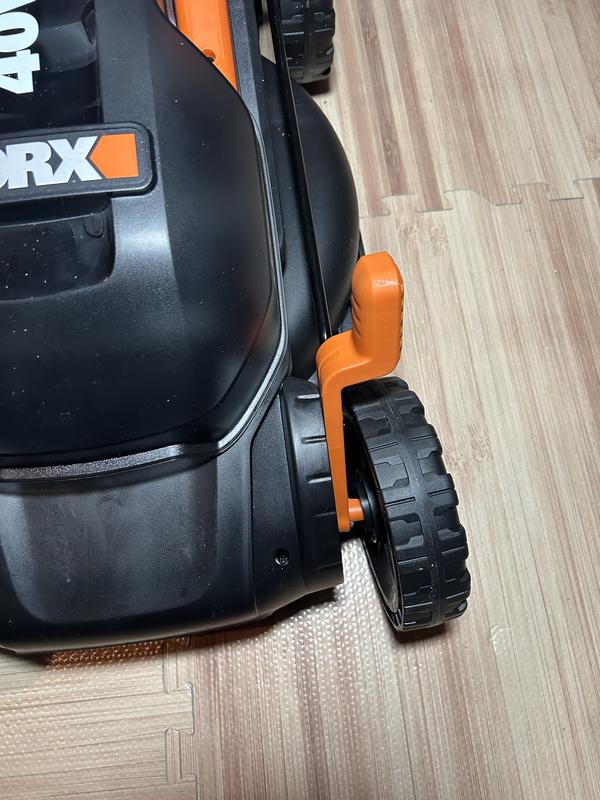 WORX Power Share 40-volt 14-in Cordless Push Lawn Mower 4 Ah Bagger ...