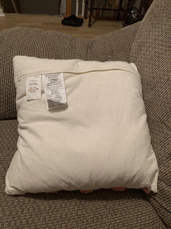 Origin 21 22-in x 22-in Off-white Indoor Decorative Pillow in the Throw  Pillows department at