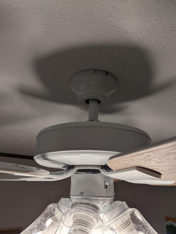 Progress Lighting AirPro Builder Fan 52-in Brushed Nickel Ceiling Fan ...