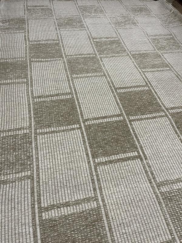 allen + roth Sahara Checkmate 5 x 8 (ft) Loomed Polyester Prairie Taupe ...