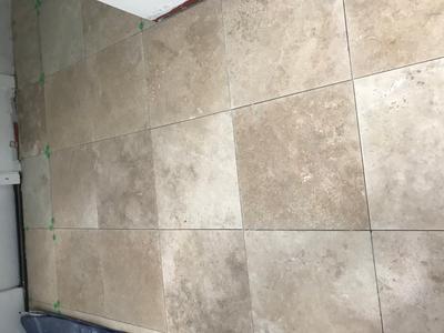 DECORASTONE & TILE Durango Supreme Beige/Honed and Filled 18-in x 18-in Honed Natural Stone Travertine Stone Look Floor Tile