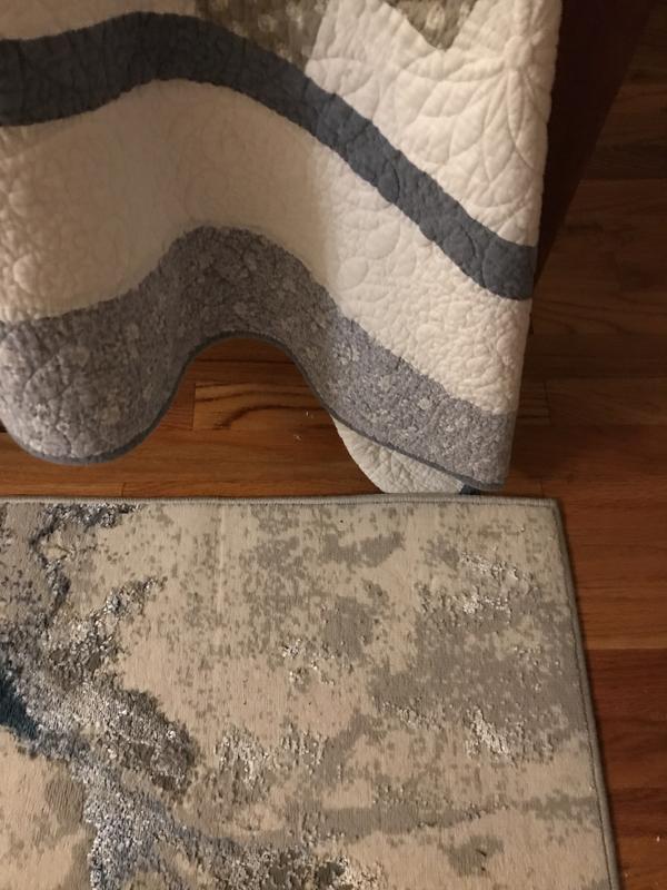 Style Selections Nightsky Marble 6 X 9 (ft) Blue Gray Indoor Geode Area ...