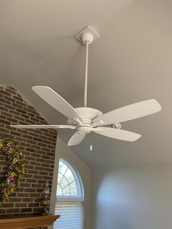 Minka Aire Kafe 52-in White Indoor Ceiling Fan (5-Blade) in the