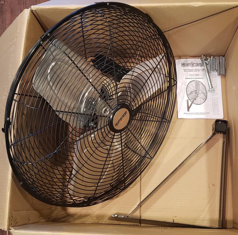 Hurricane® Pro Commercial Grade Oscillating Wall Mount Fan 20 In