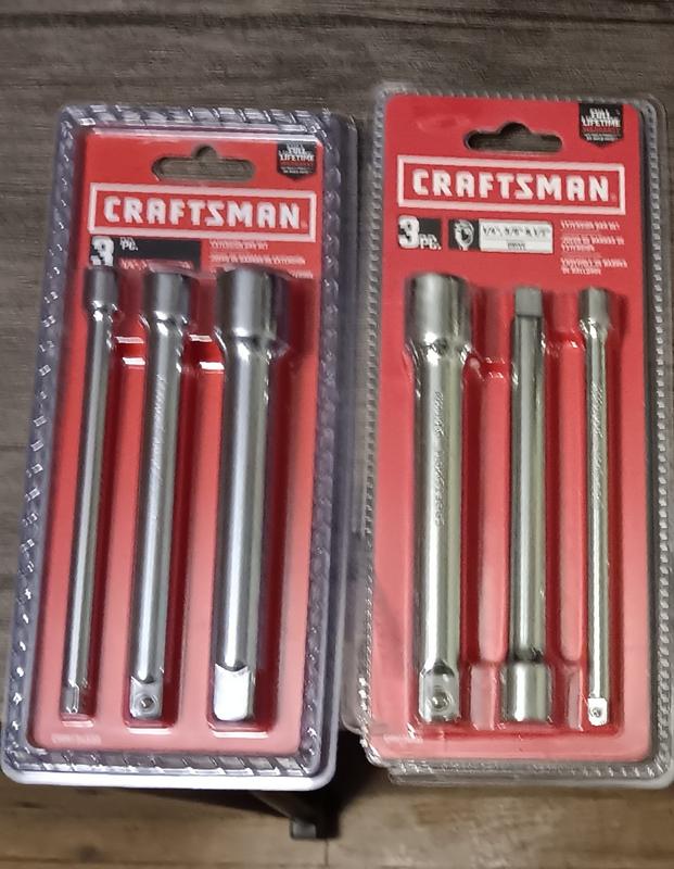 CRAFTSMAN 4-Piece 1/4-in Drive 1/4-in Socket Extension