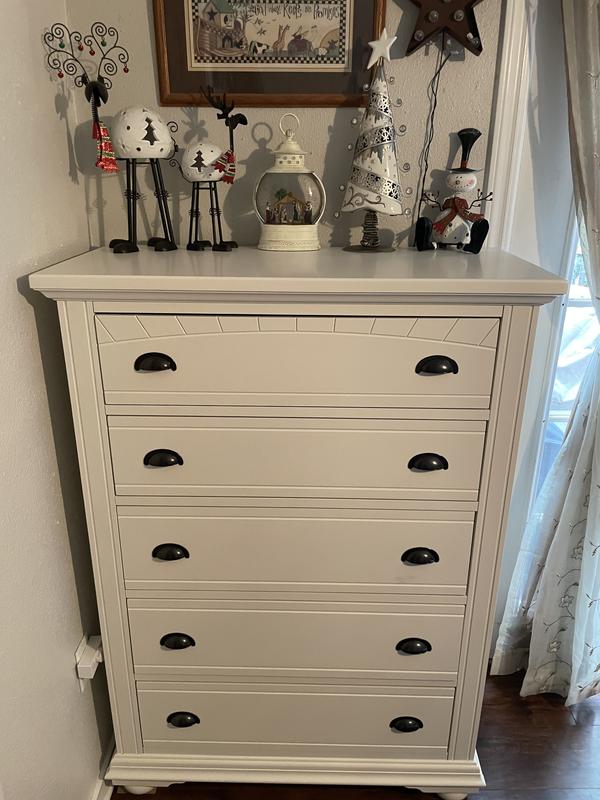 Picket House Furnishings Addison White Poplar 5 Drawer Accent Chest BP700CHW at Lowes