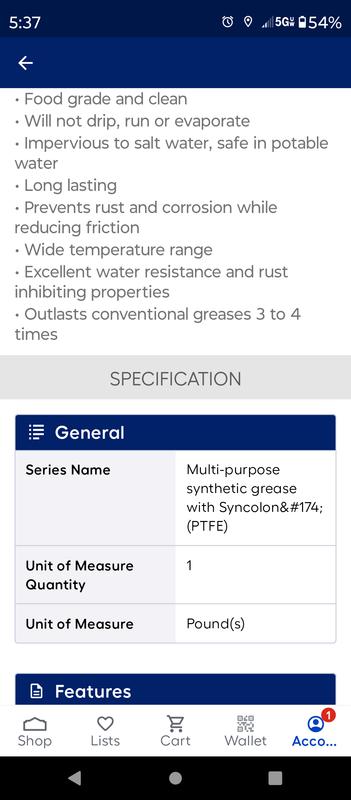 Blue Lock Super Lube Grasa Sintética Multiusos, 30 Libras Lavadoras 8 Kg