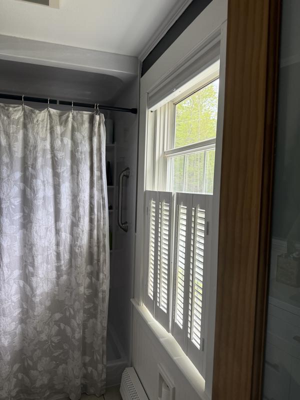 allen + roth 27-in to 29-in W x 36-in L Traditional White Faux wood ...