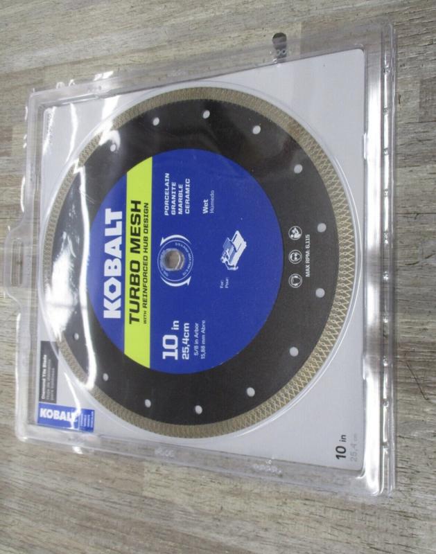 Kobalt 10-in Wet Continuous Diamond Saw Blade Kobalt 10-in Wet Continuous Diamond Saw Blade