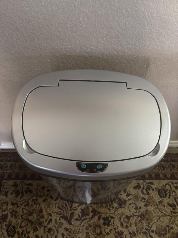 MEGA CASA 13 Gallon Stainless Steel Motion Sensor Kitchen Trash Can ...