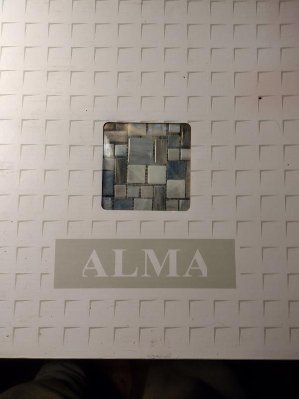 Apollo Tile Majeste Gray 12-in x 12-in Glossy Glass Mixed Pattern Patterned Floor and Wall Tile (8.1-sq. ft/ Carton)